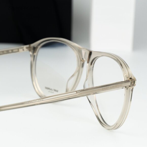 Saint Laurent Men Eyeglasses Transparent Beige Demo Pilot SL667OPT 003 BRAND NEW - Picture 6 of 10